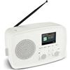 MEDION® MEDION MD89288, Portatile, DAB+, FM, 5 W, TFT, display da 6,1 cm (2,4"), bianco