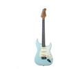 EKO GUITARS - Chitarra Elettrica ST‑300, Corpo Pioppo, Manico Acero, Tastiera Eko WPC, 3 Pickup Single‑Coil, Ponte Tremolo, Colore Daphne Blue