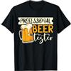 Craft Beer Hops Time Alcohol Liquor Fun Bevitore di Birra per Amanti del Bere IPA Homebrew Party Graphic Maglietta