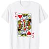 Playing Card Poker Authority Apparel Co Il re di cuori che gioca a poker con le carte da gioco Maglietta