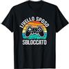 Engagement Newlywed Wedding Tees Livello Sposo Sbloccato Addio al Celibato Maglietta