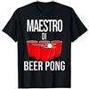 Maestro di Beer Pong - regalo divertente Uomo Maestro di Beer Pong - regalo divertente Beer Pong Maglietta