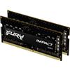 ‎Kingston Kingston FURY Impact 32GB (2x16GB) 3200MHz DDR4 CL20 Memoria Laptop Kit da 2, KF