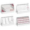 ONE SHOP di Bracalente Piero Calendario da tavolo scrivania uffico Olandese 2027 santi e lune festività internazionali cm19x45 (Mod.Table Rosso)