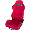 Simonini (Original OE) Sedile Sportivo Miky Reclinabile Velluto Rosso + Slitte Universali Simoni Racing