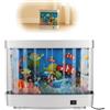 runpeak Lampada da acquario a LED simulazione - morbida protezione degli occhi simulazione lampada acquario, imitazione del mondo sottomarino, luce notturna mobile, a risparmio energetico silenzioso per
