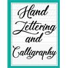 CREATESPACE Hand Lettering and Calligraphy: With three types ( Lined Guide, Alphabet and Dot Grid ) Practice Paper Sheets Workbook, For Creative Hand Lettering and Calligraphy. An example is at cover.