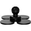 CAZSTYK Supporto adesivo per fotocamera con testa a sfera da 17 mm per action camera da moto, base a ventosa per casco per ciclismo