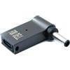 System-S Adattatore USB 3.1 tipo C maschio a Dell DC 20 V 4,5 x 3,0 mm femmina in grigio