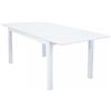 Magazzini Cosma S.P.A. Tavolo da giardino allungabile, alluminio bianco,150/210x90x75 cm