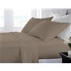 BANZAII TEXTILE INNOVATOR ONLINE Banzaii Completo Lenzuola Matrimoniale Maxi 100% Puro Cotone Alta qualità Made in Italy (per materassi 180 cm, altezza fino a 30 cm) Marrone Chiaro