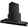 Silverline 3129.9.733.28 - Cappa Cucina Aspirante da 90 cm NERA, Classe Energetica A