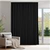 Deconovo Tende Oscuranti per Interni con Fettuccia, Termiche Isolanti - 3 Modi di Montaggio, per Camera da Letto e Soggiorno, 1 Pannelli 300x220 cm, Nero, Certificato OEKO-TEX