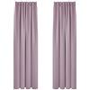 Deconovo Tende Oscuranti Camera da Letto 2 Pezzi, Termiche Isolanti, Tende Coprente e Moderne per Finestre Interni, 140x245 CM (Larghezza x Altezza), Rosa Chiaro