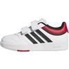 adidas Unisex - Bambini e Ragazzi Hoops 4.0 Shoes, Ftwr Nucleo Bianco Nero Meglio Scarlatto, 29.5 EU