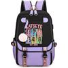 Generisch Mengmiao K-Katseye Zaino Unisex Bambini, Zaino Impermeabile per la Scuola con Scomparto per Laptop, Ampio Spazio di Archiviazione, Zaino Coreano Stile Fan con Sophia Manon Daniela Lara Megan Yoonchae