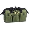 KHIronHive Set di grembiuli per attrezzi da giardinaggio in tessuto Oxford 600D multi tasca marsupio regolabile cravatta sicura cinturino a scatto organizer leggero custodia portaoggetti in due pezzi