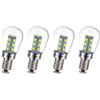 Ruiandsion Lampadina LED E12 12V 24V 10-30V (Bianco), 2835 13SMD, Attacco a Vite E12, per Macchina del Ghiaccio, Distributore d'Acqua, Lampade di Sale - Confezione da 4