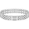 BOSS Jewelry Braccialetto a maglie da uomo Collezione OWAN in Acciaio Inossidabile