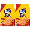 Tuc Bake Rolls, Gusto Pizza, Chips di Pane Cotte al Forno, Sottili e Croccanti, 150g (Confezione da 2)