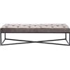 KARE Panca Crossover, Grigio/Nero, 150 x 40 cm