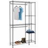 Amazon Basics Organizer da appendere in metallo, per armadio, con ripiani, Nero, 114 x 36 x 193 cm