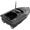Pinuox Barca da pesca da 500 m, con telecomando, 110-240 V, con luce notturna a LED e funzione di ribaltamento, carico 1,5 kg, per fiumi e laghi