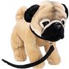 Carl Dick Peluche, Carlino con guinzaglio (razza canina) 23cm, 3503