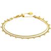 MARLU' Bracciale doppia catena snake e grumetta con sfere 33BR0042G