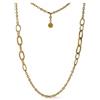 UNOAERRE Collana Fashion Jewellery, Bronzo Placcato Oro Giallo 24 Carati, Stile Contemporaneo