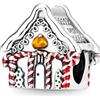 GNOCE Casa di Natale in Argento S925 Charm Bead per Bracciale Charm e Collana Regali di Natale per Donne Ragazze Amici