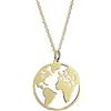 EMPATHY JEWELS Ciondolo Mondo In Argento 925 Con Catena Di 42 Cm - Collana Donna Mondo un gioiello originale per la maggior parte dei viaggiatori.