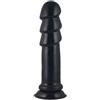 FJUJMLAN King Size Anal Plug Butt Plug Ripple Plug 28 cm Lungo Super Grande Nero Spessore Dong Enorme PVC Replica del Pene Giocattolo del Sesso per Uomini Donne Coppie