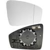 WYXFCBF Vetro Specchietto Retrovisore per VW Tiguan 2017 2018 2019, Riscaldato Sinistro Destro Specchi di Ricambio per Specchietti con Piastra di Supporto Accessori,Right