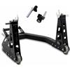 GENIAL MOTOR Cavalletto Alzamoto Posteriore in Alluminio con Supporti a Forchetta e supporti in gomma - Alza Moto Regolabile