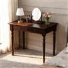 Conabaen Scrivania in legno massello con cassetti 90cm Noce, Vintage