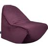 Loft 25 Sedia a Sacco per Interni 100x80cm, Poltrona Sacco da Gioco per il Salotto Degli Adulti, Leggera Bean Bag con Maniglia di Trasporto, Ergonomico Pouf Sacco (Melanzane, Tessuto Velluto)
