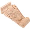 BESTonZON Capitelli e Mensole in Legno Intagliato Pilastro Tradizionale Decoro a Mensola Mensole Delle Porte Mensola Del Soffitto Mensoloni in Gesso Dongyang G006 Legno Massiccio Di Legno