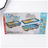 Tavolo Multi-Gioco 4 in 1, Biliardo Calcetto Table Tennis Hockey Compatto