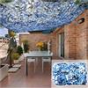 Generico Rete Mimetica Ombreggiante Blu 5.5x6m,Telo Mimetico Ombreggiante, per la Caccia, Il Campeggio, la Foresta, Il Giardino e Altre Scene, Militare-Tessuto Oxford 210D
