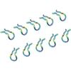 Linvimia 10 molle di fissaggio per freni per bici, in acciaio inox di alta qualità, in 4 colori a scelta, per morsetti a molla a lunga durata