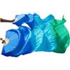 BTRYLDCFA Ventaglio Per Danza Del Ventre Ventagli di danza del ventre Ventaglio di seta imitazione Velo fatto a mano Sfumatura di colore Fan di danza Puntelli for spettacoli di danza(Color03,240cm 1 Pair)