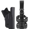 Ghost International Ghost - Fondina Tattica Ghost III per Forze di Polizia e Militari, con Attacco Cintura Girevole e cosciale, Pelle Interna, Colore Nero, Moduli intercambiabili (Beretta PX4 Destra)