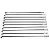 CQAHDSEVF Raggi per Ruote da Bicicletta, Raggi for Bicicletta 13G 2.3mm Lunghezza 102-256mm 45 Nippli in Acciaio 10 Pz(154 mm - 10 Pieces)