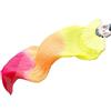 BTRYLDCFA Ventaglio Per Danza Del Ventre 1pc ventaglio di danza del ventre sfumatura di colore ballerino pratica ventagli di seta imitazione lunga colori dell'arcobaleno oggetti di scena di danza(Color-02)