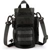 Nukinp Portaborraccia con Tracolla, Portaborraccia Impermeabile in Nylon da 2 Litri con Tasche Multiple, Borsa a Tracolla per Borraccia per Ciclismo, Escursionismo e 1