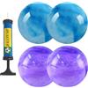 Generic Palline saltanti per bambini, 22 cm, gonfiabile, grande, con pompa ad aria manuale, per bambini, per parco scolastico, sport, esercizio all'aperto, regali di compleanno, premi