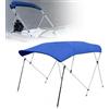 DJJYCTNM Tendalino Barca, Tendalino per Barca Resistente con Telaio in Alluminio e Tessuto Nautico, Pali di Supporto Posteriori e Accessori di Montaggio Inclusi(150-170cm/59-67in)
