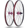 TUJISEK 24/26/27.5/29'' Set Di Ruote Per Mountain Bike Asse Passante Cerchi In Lega Di Alluminio A Doppio Strato Freno A Disco 32H Mozzi Per 7/8/9/10/11 Velocità(Silver,29'')