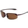 Generico Occhiali da sole sportivi classici for uomini e donne che guidano corrono con montatura ultraleggera senza(POL-A1 Black Gray)